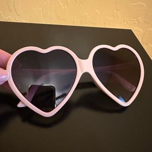 Pink heart sunglasses